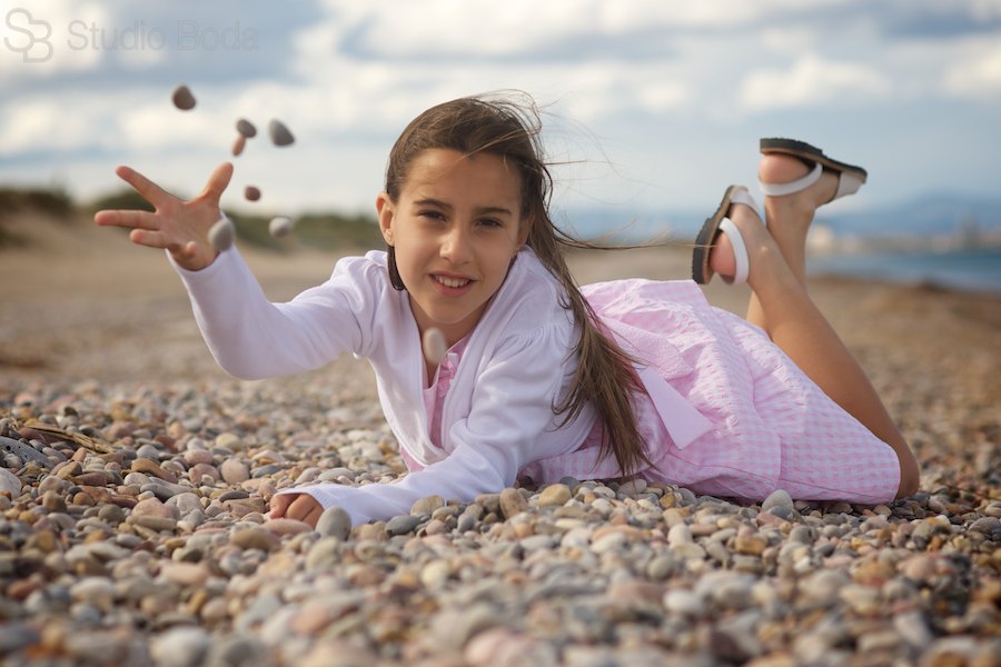 retrato playa