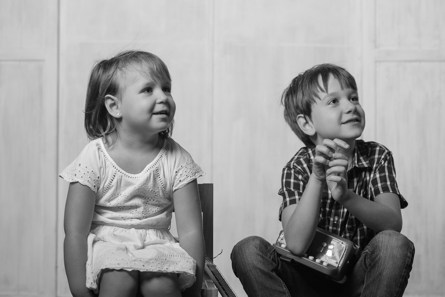 fotografia de niños en estudio